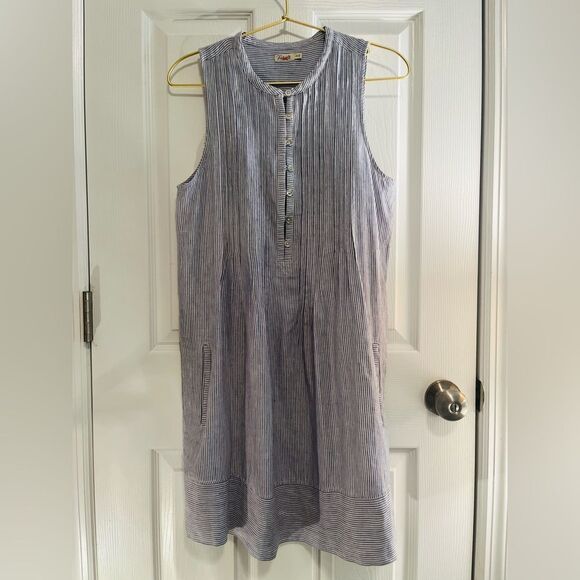 Faherty Sleeveless Linen Dress - Picture 3 of 11